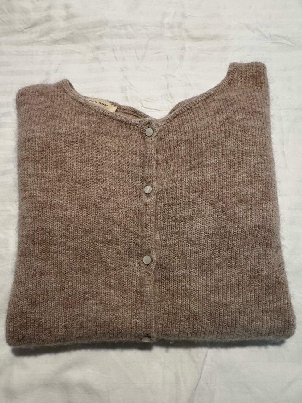 Sezane Gaspard Cardigan Beige/Tan Medium